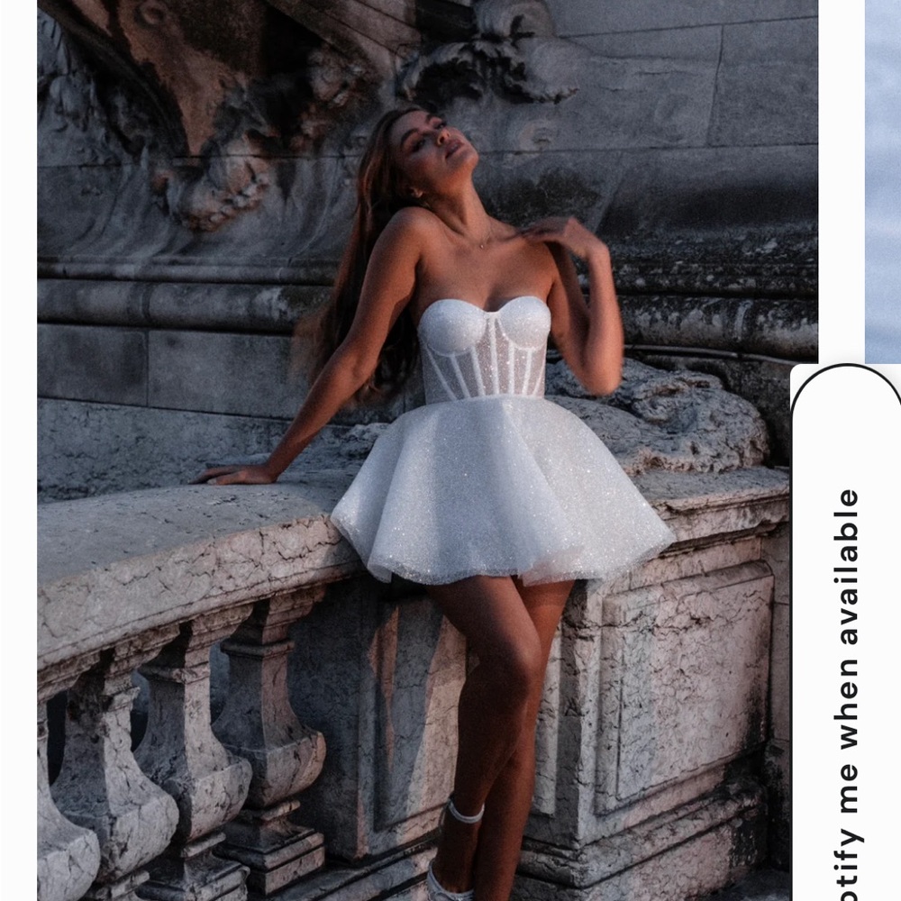 Rosie Etienne EMMELIE bridal dress size US4 / UK8